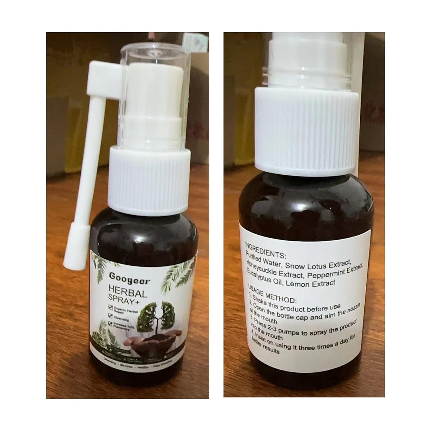 Herbal Lung Cleanse Spray - Natural Respiratory Support Formula