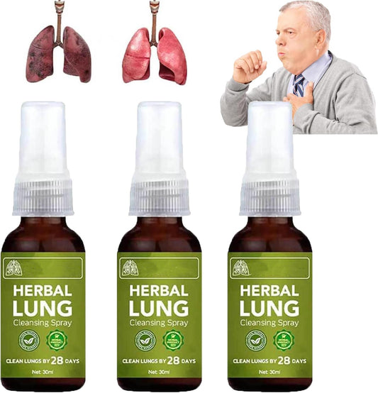 Herbal Lung Cleansing Spray - Natural Lung Support (3 Pack)