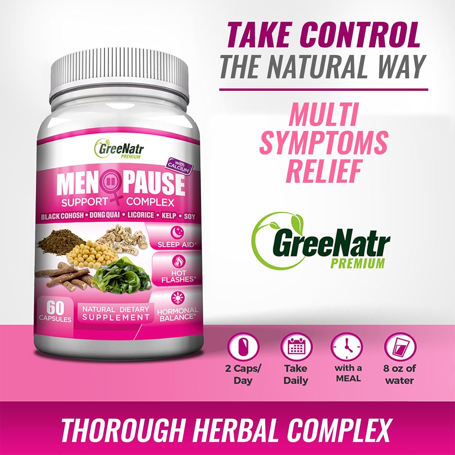 Herbal Menopause Support Complex & Liver Cleanse Bundle for Hot Flashes, Night Sweats, Mood Swings Relief & Liver Revitalization
