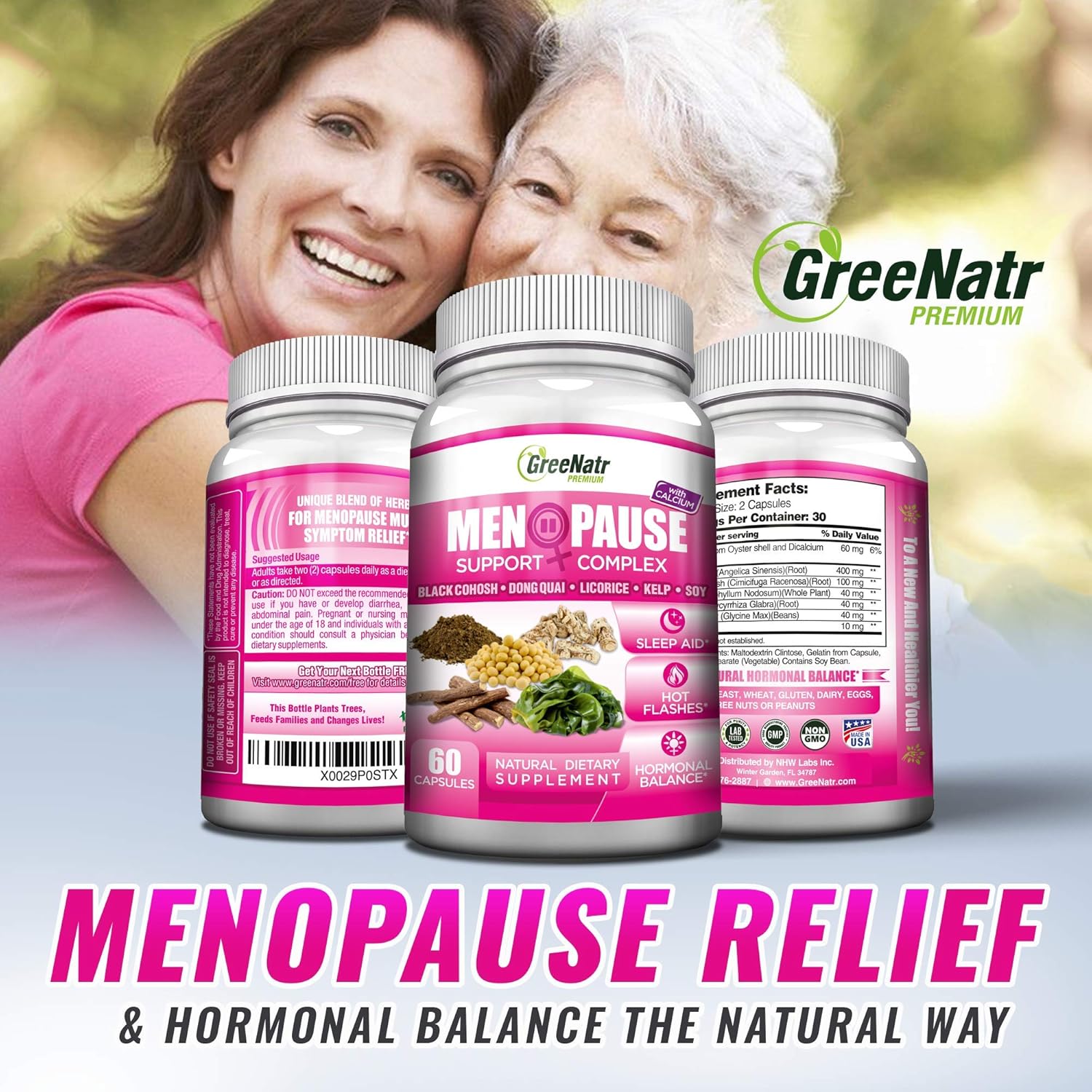Herbal Menopause Support Complex & Liver Cleanse Bundle for Hot Flashes, Night Sweats, Mood Swings Relief & Liver Revitalization