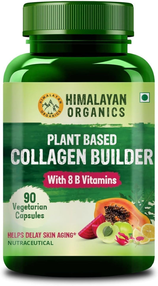 Herbal Plant-Based Collagen Booster in 90 Veg Capsules - Natural and Side Effect-Free Formula from Exportmart