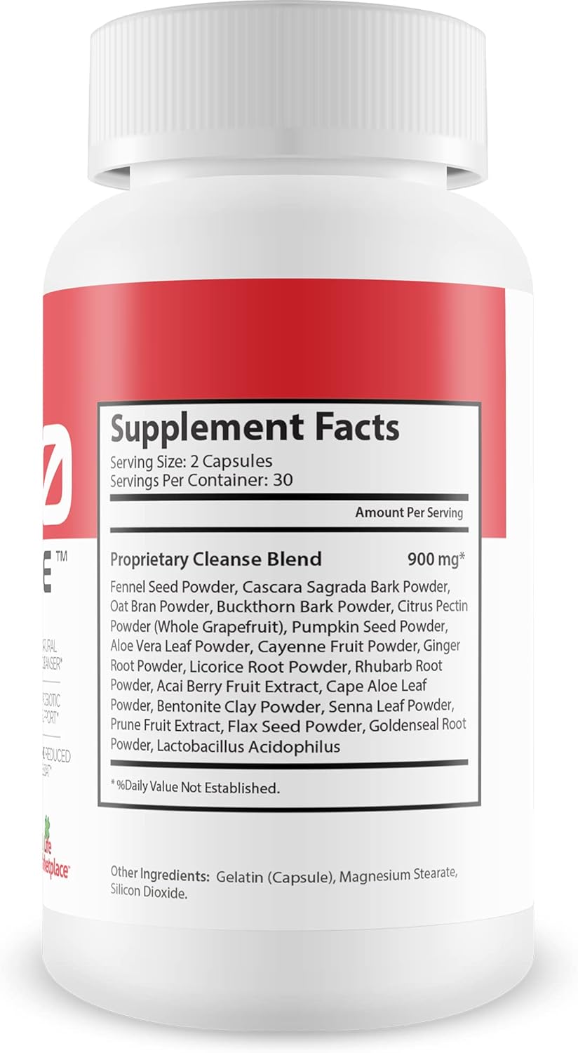 Herbal Probiotic Keto Cleanse - Natural Detox & Cleanse - Supports Full Body & Colon Cleansing - Reduces Bloating - Flushes Toxins & Waste