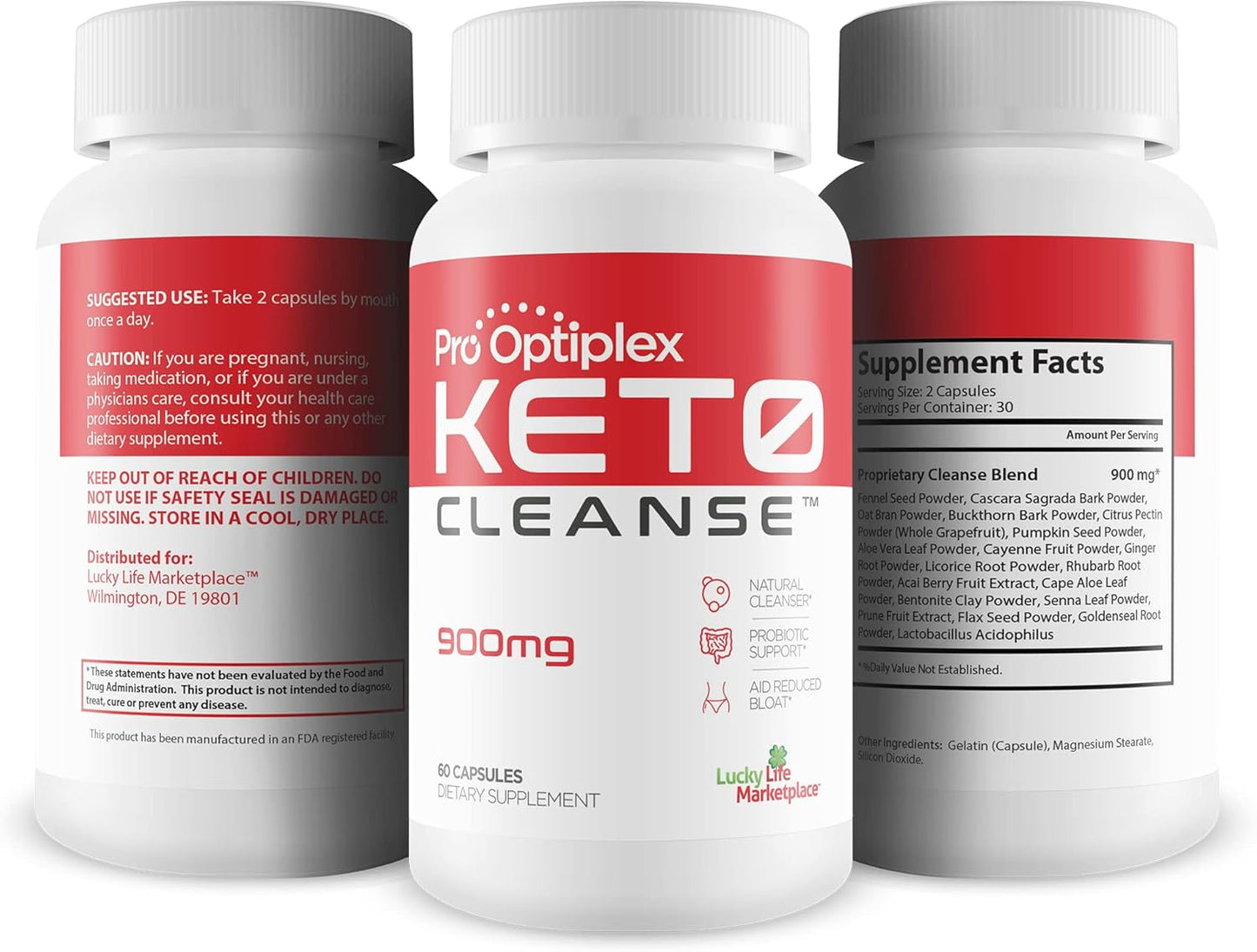Herbal Probiotic Keto Cleanse - Natural Detox & Cleanse - Supports Full Body & Colon Cleansing - Reduces Bloating - Flushes Toxins & Waste