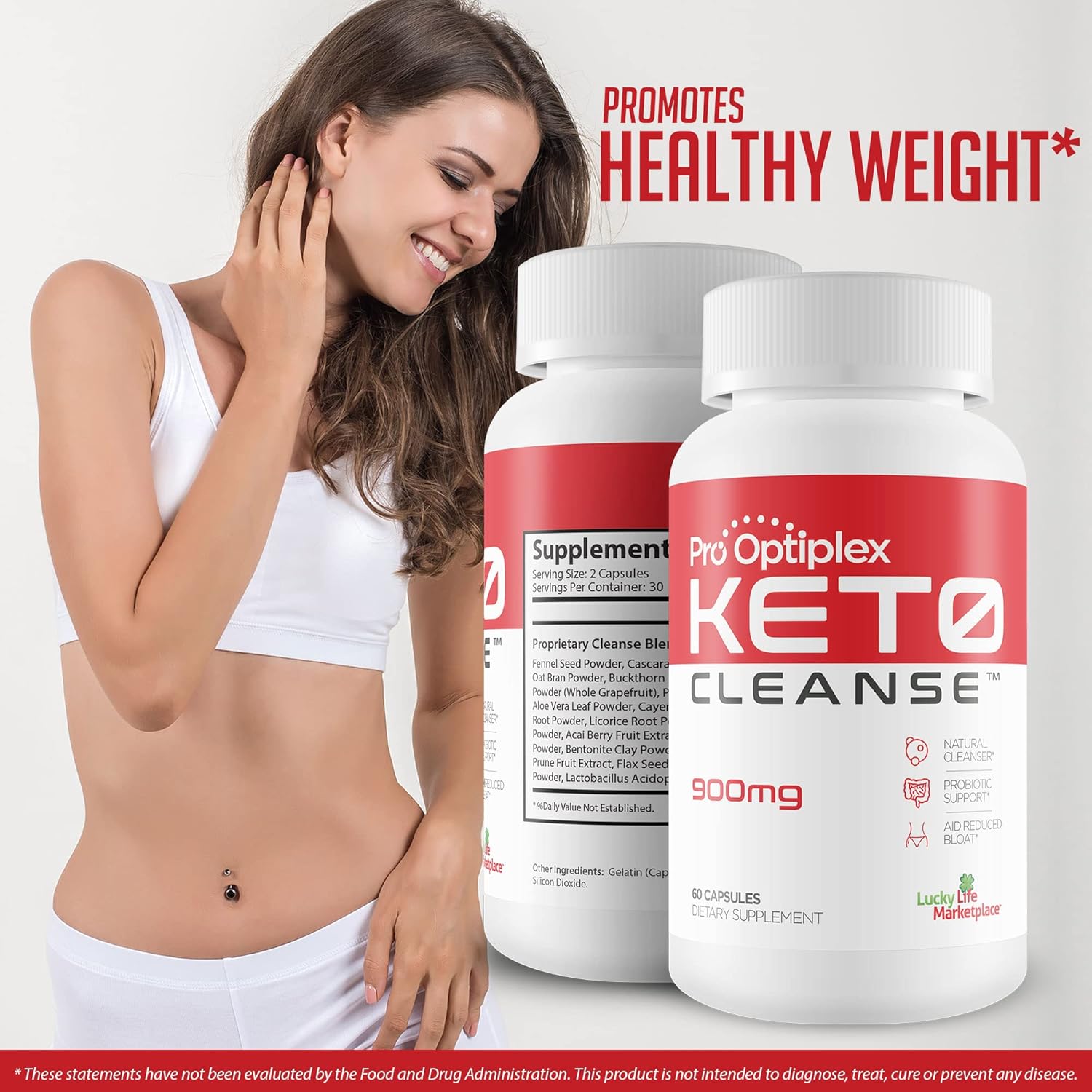 Herbal Probiotic Keto Cleanse - Natural Detox & Cleanse - Supports Full Body & Colon Cleansing - Reduces Bloating - Flushes Toxins & Waste
