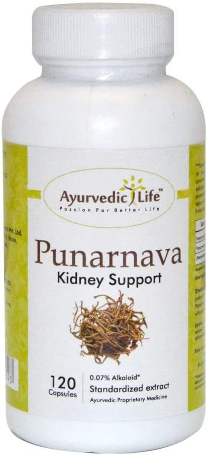 Herbal Punarnava Capsules 350mg - Natural Support for Kidney Function, Gut Health & Digestion - 120 Count