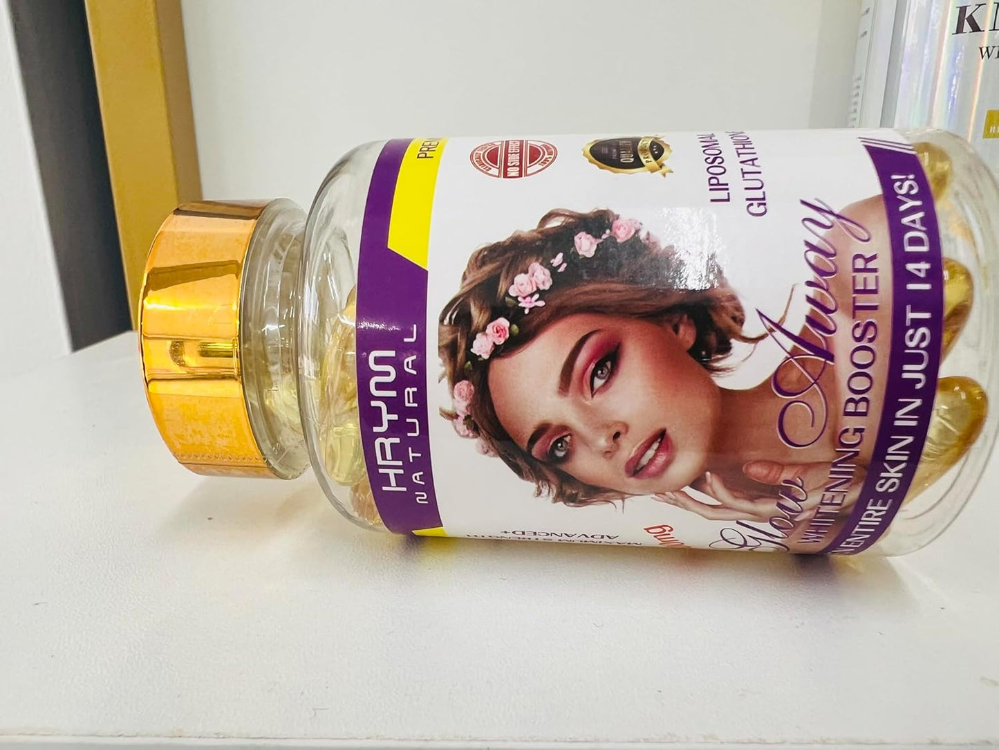 Herbal Skin Brightening Capsules with Glutathione for Anti-Aging and Antioxidant Detox