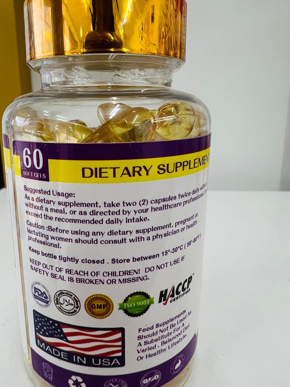 Herbal Skin Brightening Capsules with Glutathione for Anti-Aging and Antioxidant Detox