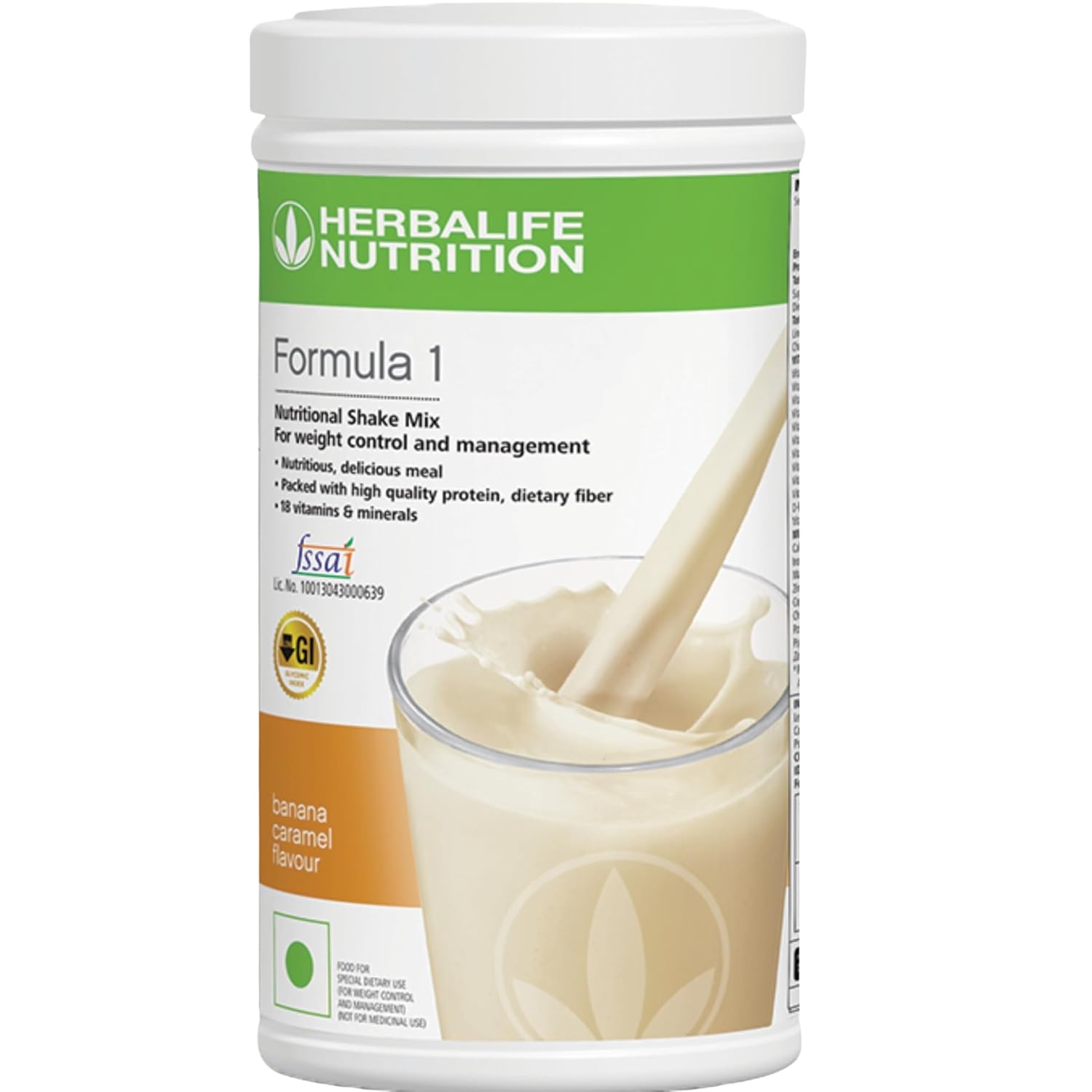 Herbalife Formula 1 Nutritional Shake Mix Pack of 2 - 500g Each - Banana Flavor - Protein Powder for  Slimming Formula  Meal Replacement