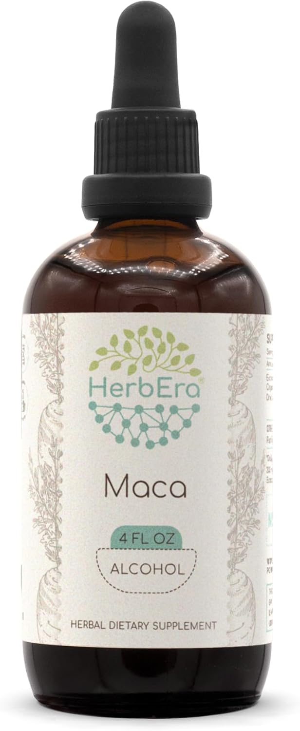 HerbEra Maca A120 Alcohol Herbal Extract Tincture - 4 fl oz of Lepidium Meyenii Tincture