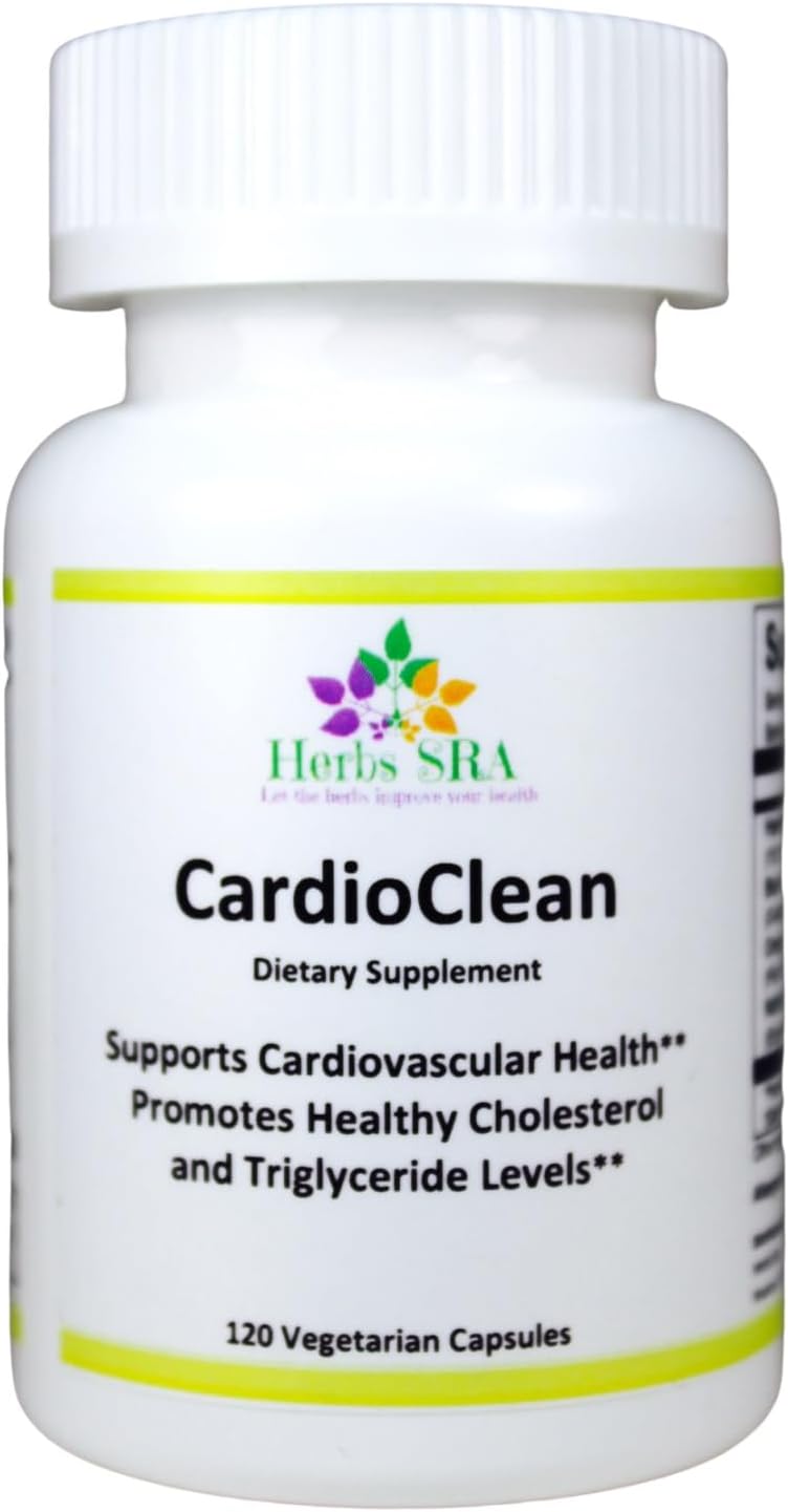 Herbs SRA CARDIOCLEAN - Omega-3 and Black Garlic for Cholesterol & Triglyceride Support