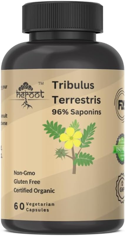Heroot Tribulus Terrestris Energy and Stamina Booster Supplement for Men and Women - 20 Capsules Pack