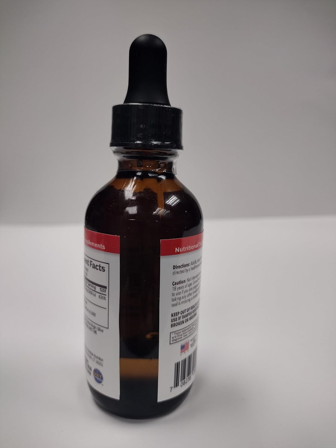 High Potency 2oz Liquid Vitamin D3 Drops for Adults - Easy-to-Take Supplement by Absolute Nutrition