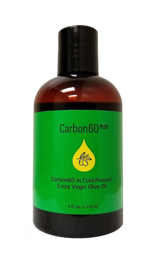 High-Potency Carbon 60 Infused Cold Pressed Extra Virgin Olive Oil - Enhanced Formula with 20mg More C60 per 100ml