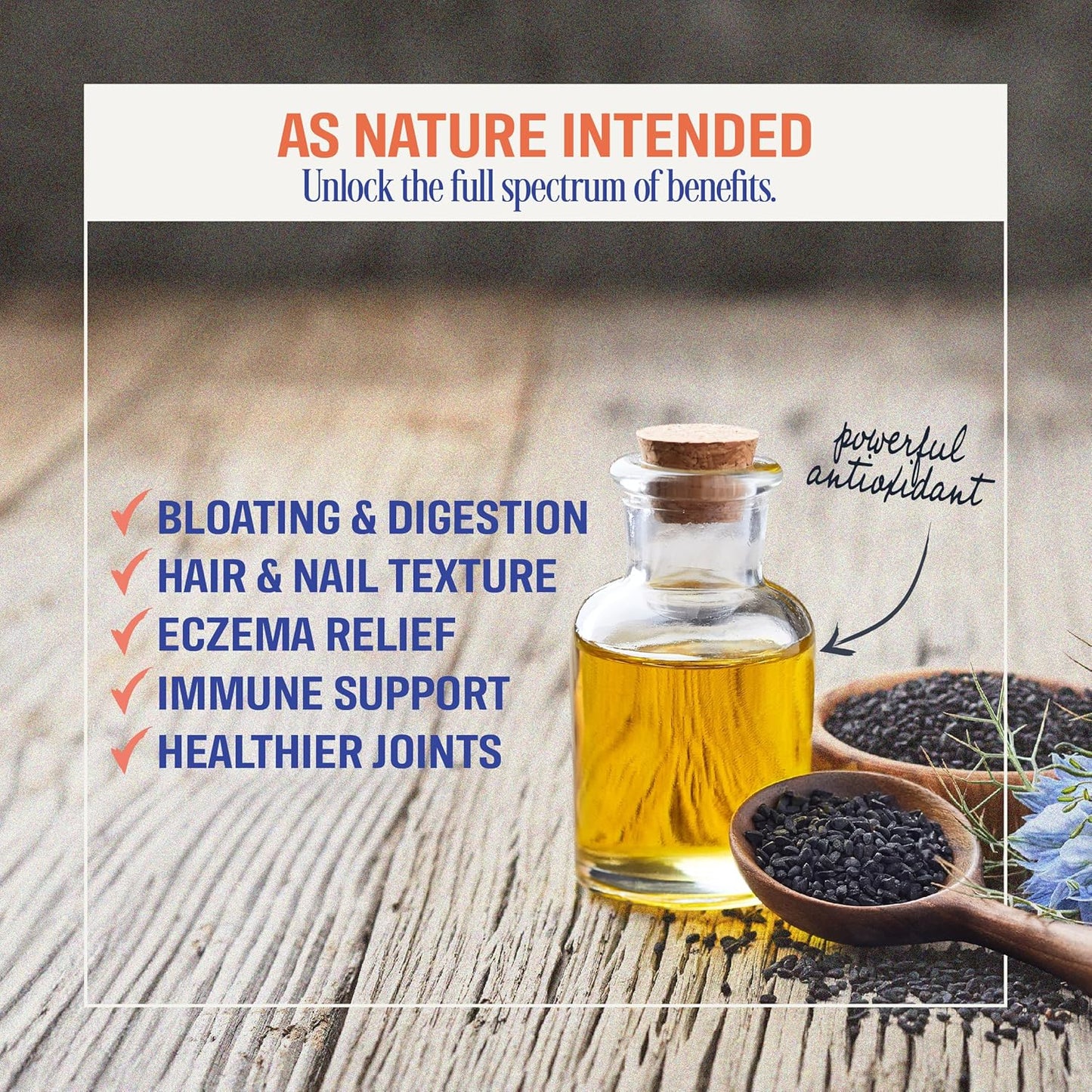 High Potency Cold Pressed Black Seed Oil Capsules, 500 Mg, 90 Count - Digestive Aid, Non GMO Pure Black Cumin Seed Oil