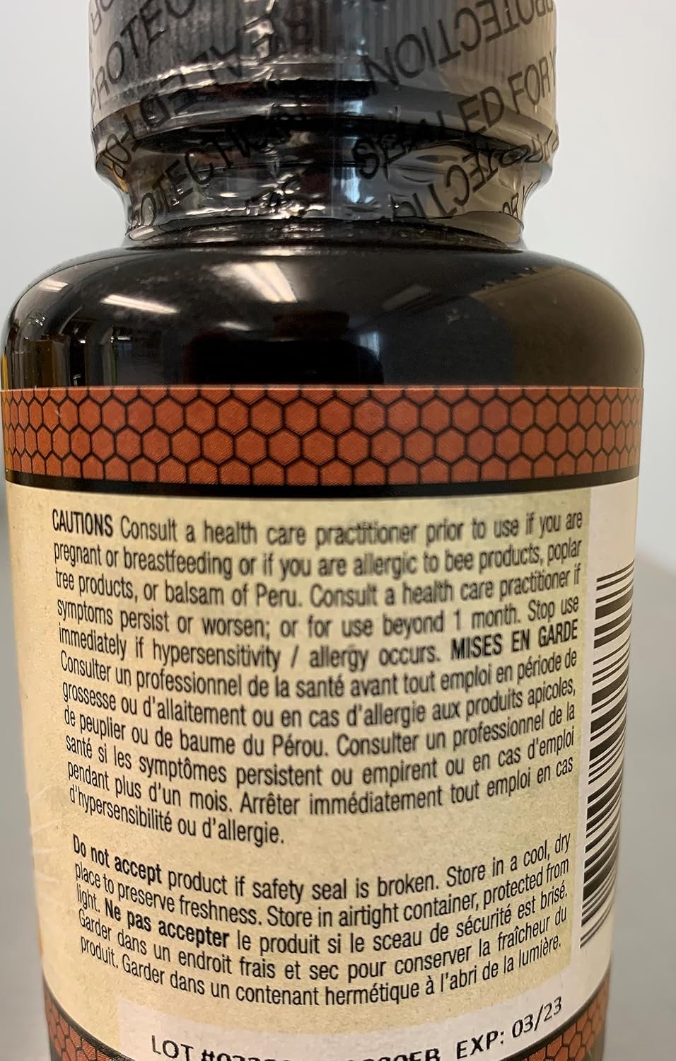 High Potency Dutchman's Gold Propolis Capsules - 90 Count, 500mg - Double Concentration Formula