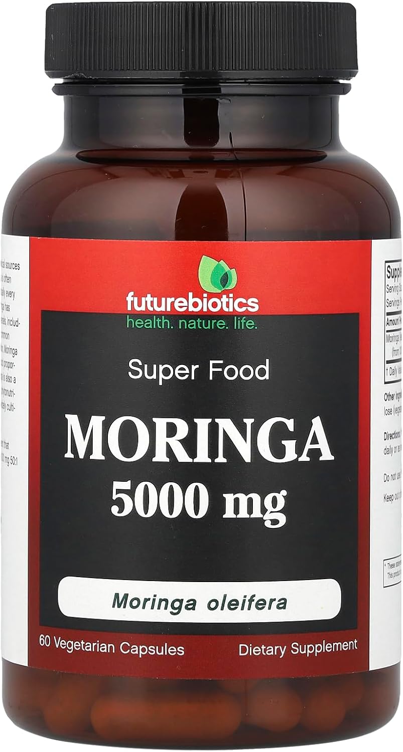 High Potency Futurebiotics Moringa Supplement - 60 Capsules (5000mg)