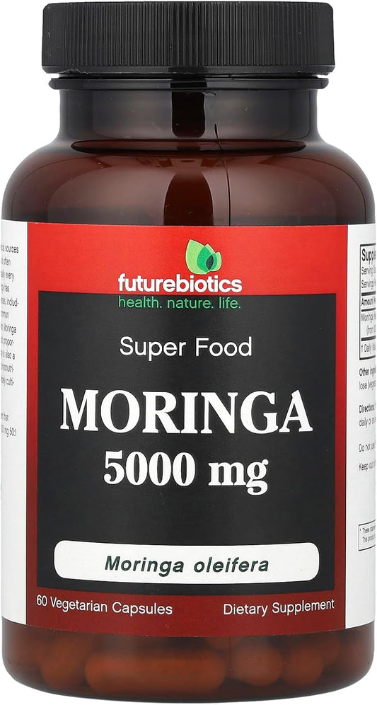 High Potency Futurebiotics Moringa Supplement - 60 Capsules (5000mg)