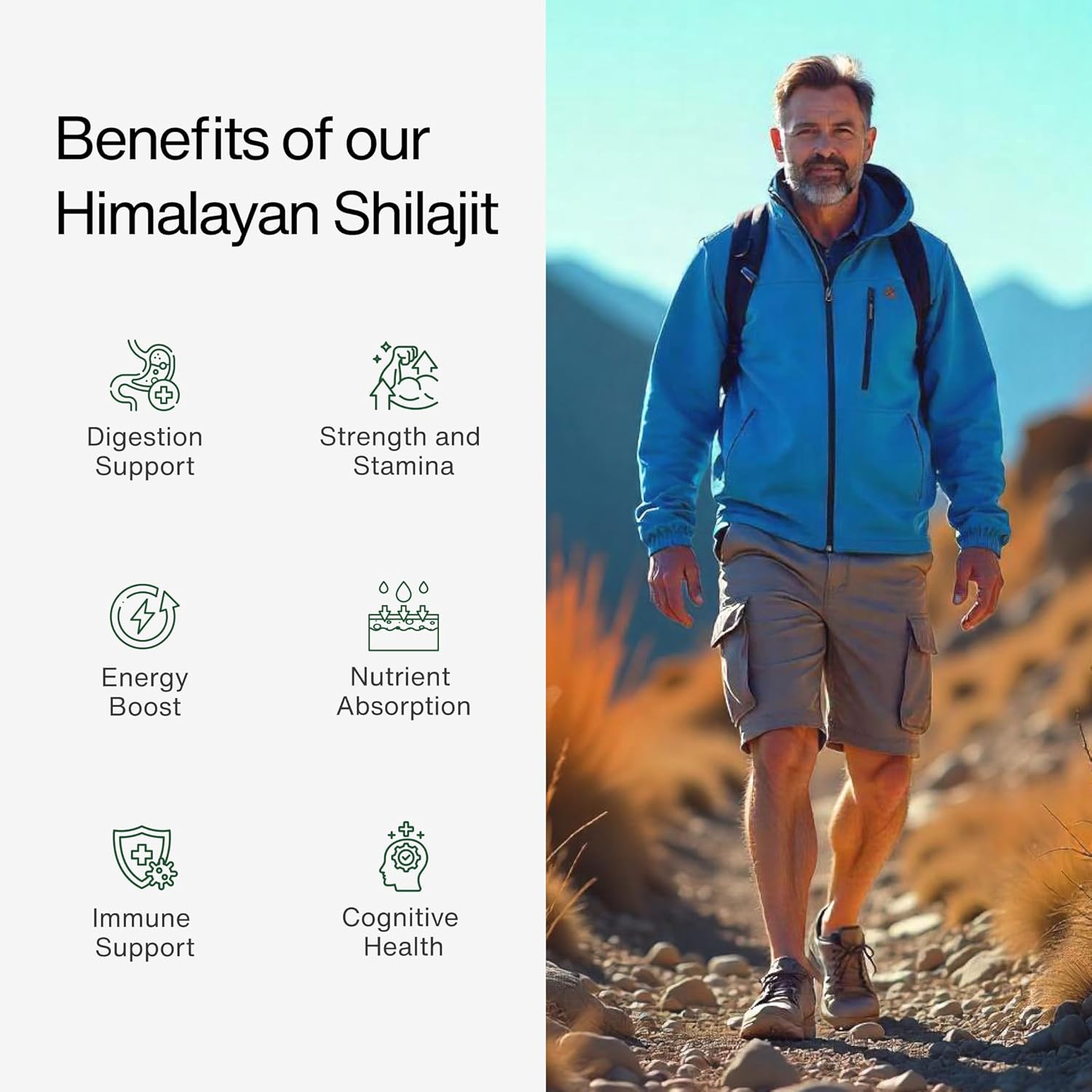High Potency Kapiva Himalayan Shilajit Resin for Men & Women | 80 Servings, 250mg | 80+ Trace Minerals, 70% Fulvic Acid | Authentic, Lab Tested | Natural Energy & Immune Boost