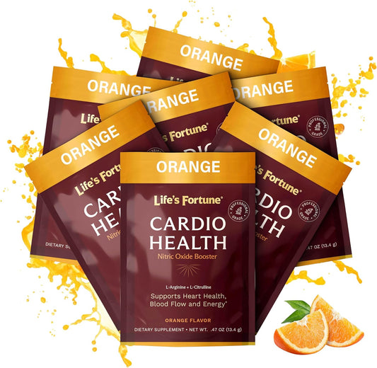 High Potency Nitric Oxide Supplement Powder with L Arginine and L Citrulline - Natural Orange Flavor, 5 Servings