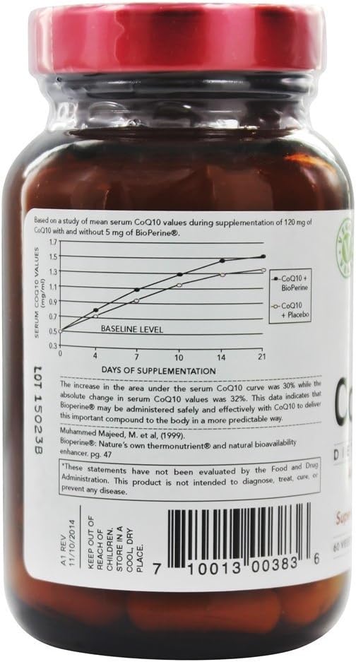 High Potency Olympian Labs Coq10 Supplement - 300mg Capsules for Heart Health and Energy Support