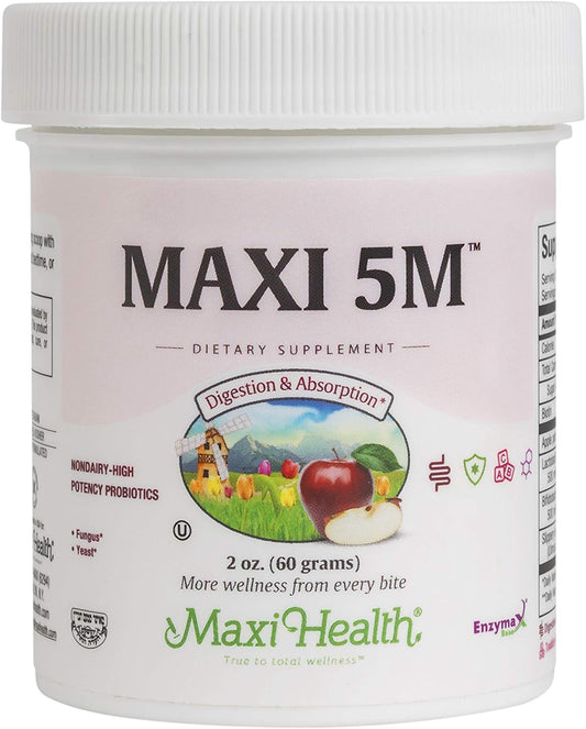 High Potency Probiotic Acidophilus Formula - 5M, 2 Oz. (Pack of 1) by Maxi Health