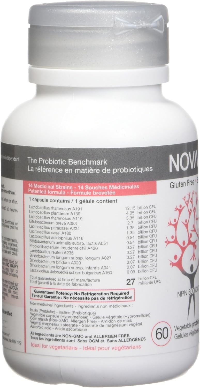 High Potency Probiotic Supplement for Women - 27 Billion CFUs - 60 Vegan Capsules