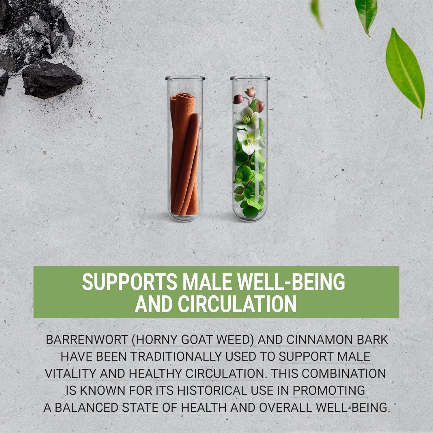 High-Potency Testosterone Support Herbal Drops with Pine Pollen, Astragalus, and Horny Goat Weed - 4 oz Alcohol-Free Tincture