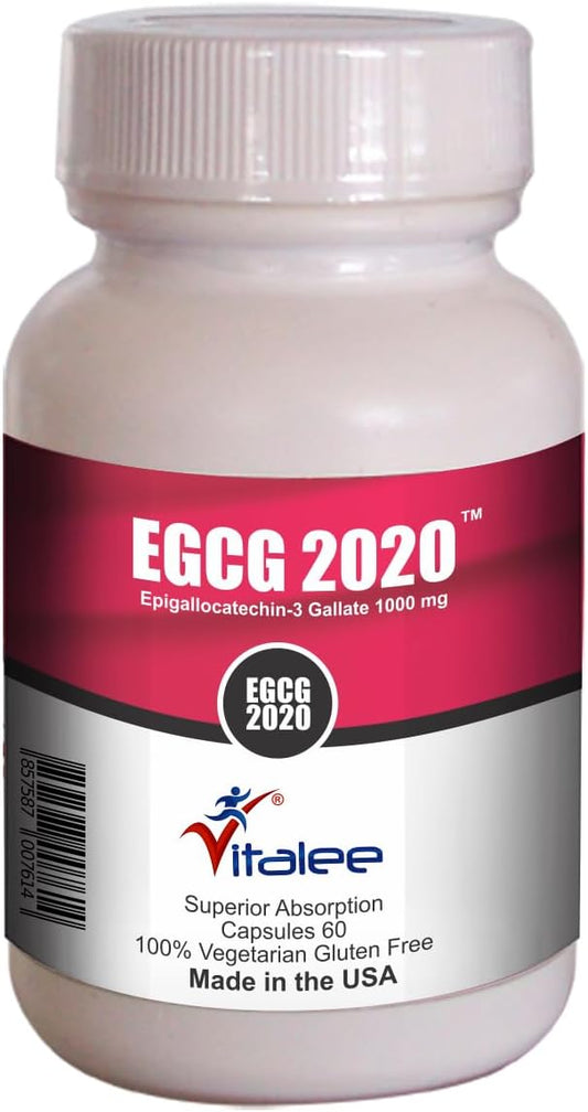 High-Potency Vitalee Nanomed EGCG Green Tea Extract Capsules - 1000mg (60 Capsules)