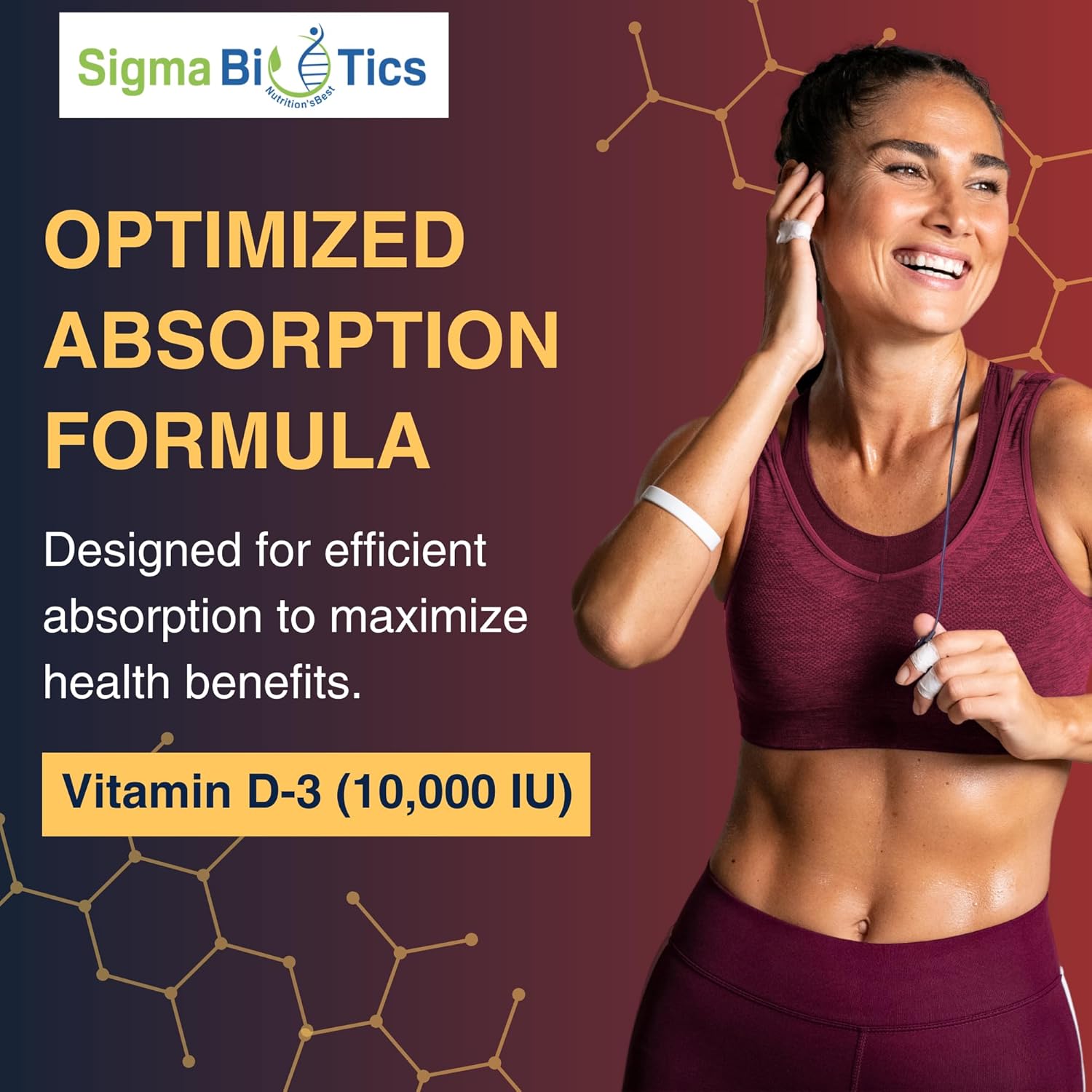 High-Potency Vitamin D 10,000 IU Softgels for Bone & Immune Support - Non-GMO Calcium Absorption Supplement - 250 mcg Cholecalciferol - 60 Softgels