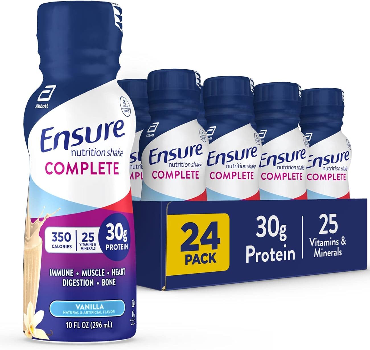 High-Protein Nutrition Shake with Immune-Boosting Nutrients - 30g Protein Meal Replacement Shake for Maximum Nutrition