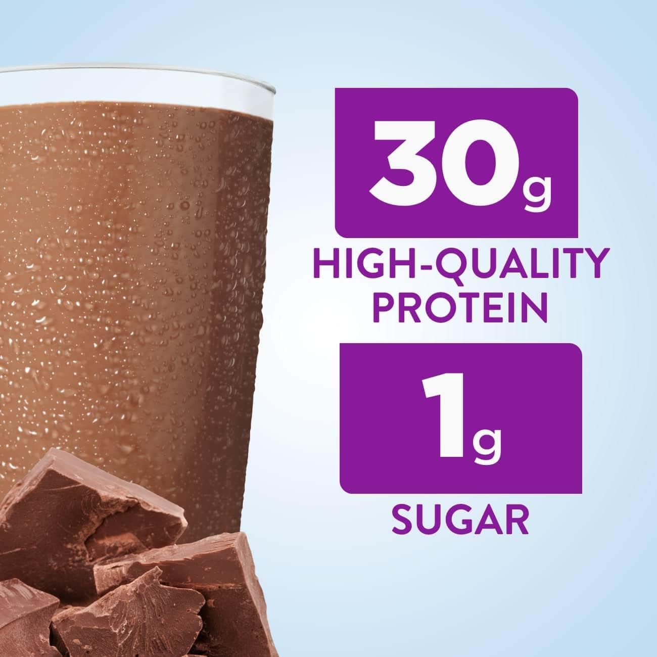 High-Protein Nutrition Shake with Immune-Boosting Nutrients - 30g Protein Meal Replacement Shake for Maximum Nutrition