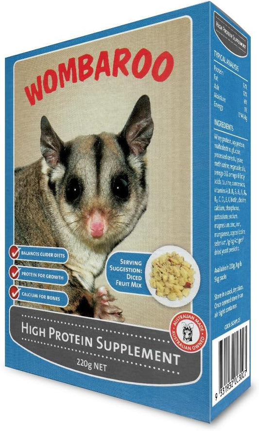 High Protein Supplement for Sugar Gliders & Flying Squirrels - Instant HPW - 7.7oz (220g)