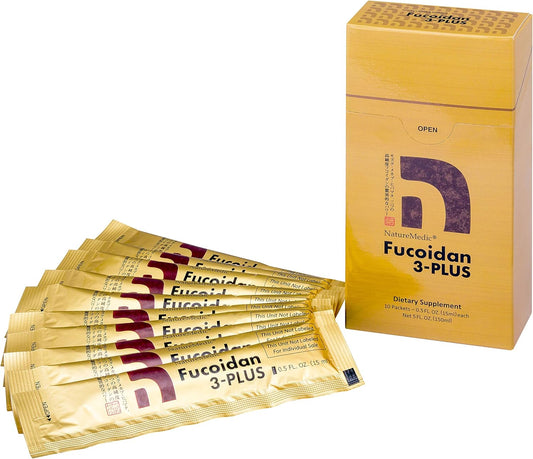 High Purity Fucoidan Immunity Supplement with Organic Brown Seaweed Extracts - 10 Liquid Packets from Japan