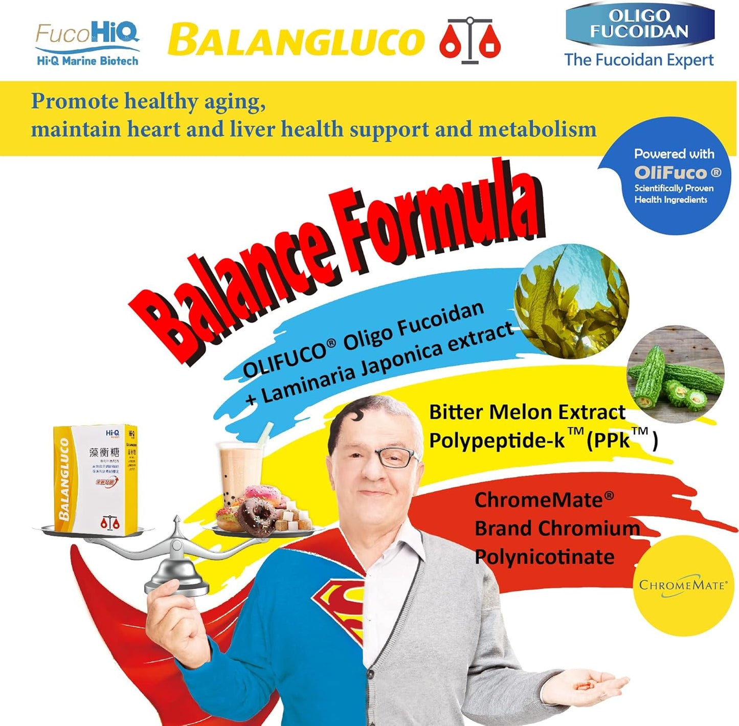 High-Quality Fucoidan Blend Seaweed Extract Capsules - Natural Energy & Metabolism Support - 90 Veg Capsules from Taiwan