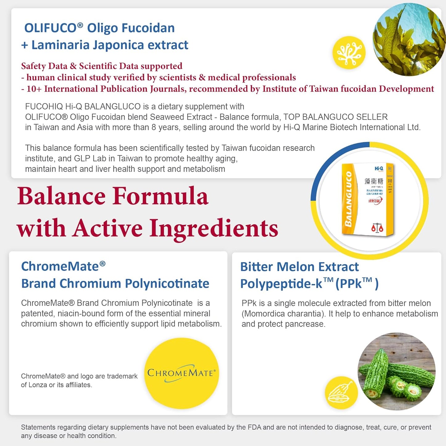 High-Quality Fucoidan Blend Seaweed Extract Capsules - Natural Energy & Metabolism Support - 90 Veg Capsules from Taiwan