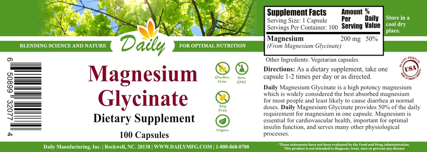High-Quality Magnesium Glycinate Supplement for Daily Manufacturing