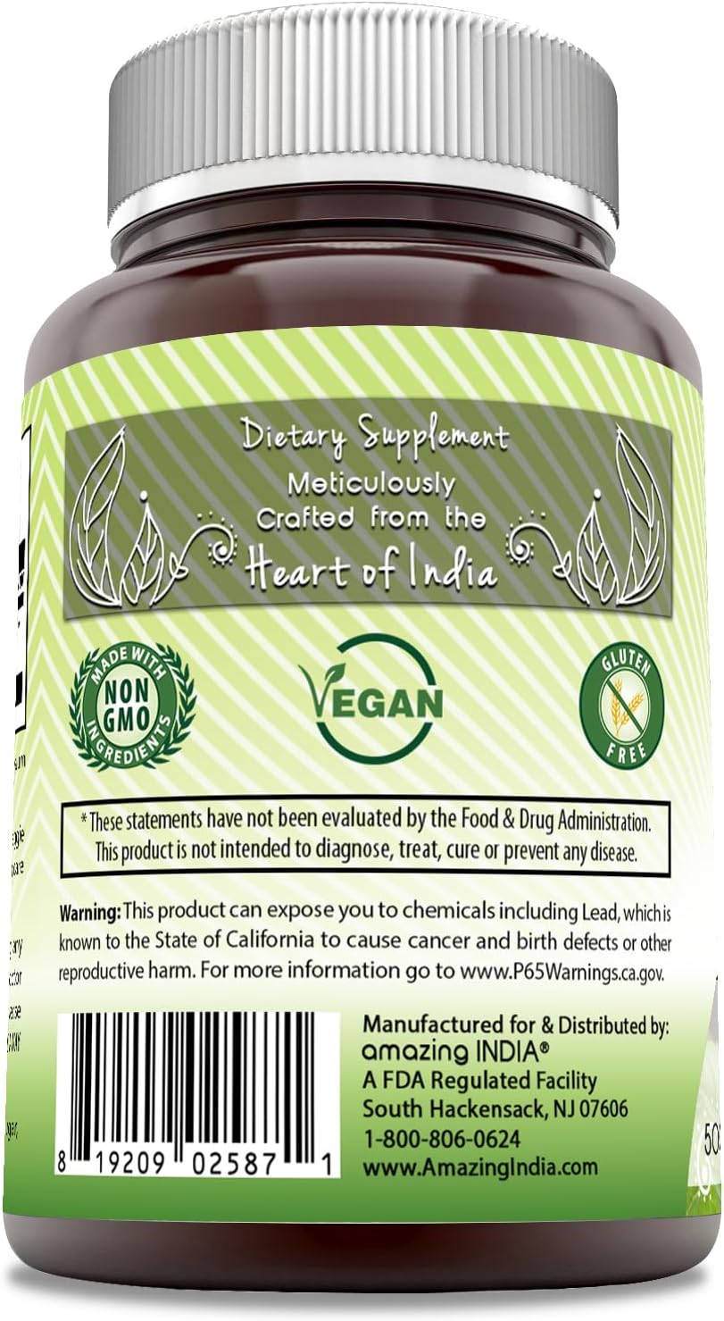 High-Quality Non-GMO DGL 500 mg Supplement - 120 Veggie Capsules - Gluten-Free - Made in India