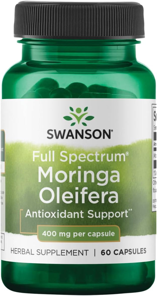 High-Quality Swanson Moringa Oleifera Capsules - 400mg, 60 Count