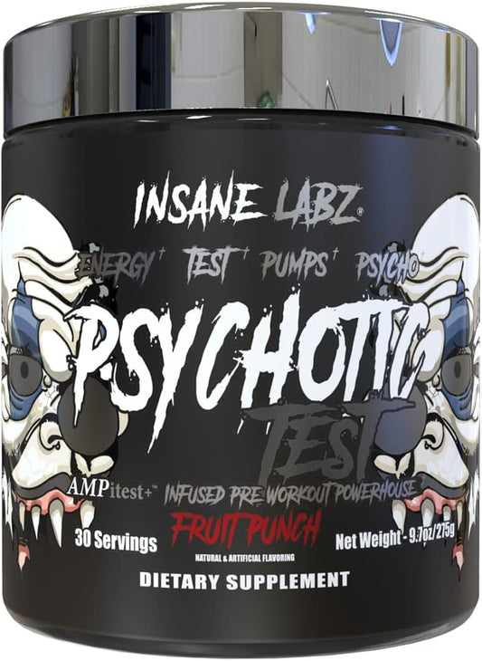 High-Stim Pre-Workout Powder with Testosterone Boost - 30 Servings, Fruit Punch Flavor