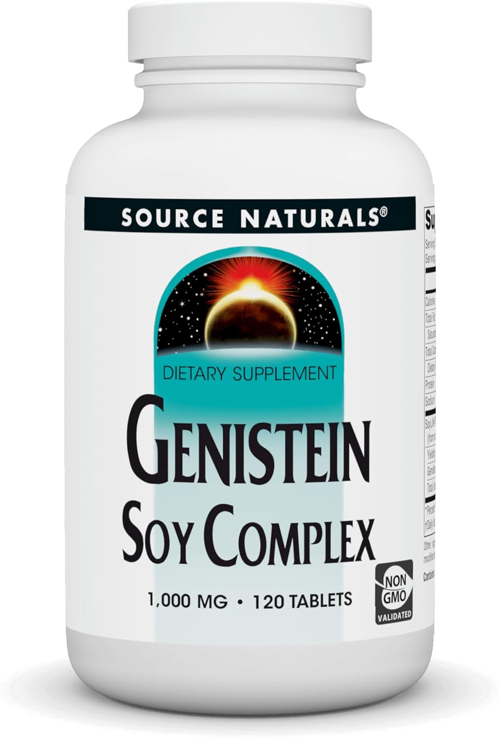 High Strength Genistein Soy Complex Supplement - 1000 mg - 120 Tablets by Source Naturals