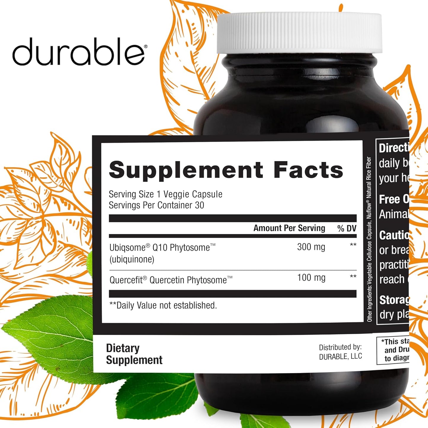Highly Absorbable 300mg CoQ10 Phytosome for Heart Health - Antioxidant Supplement with Superior Absorption, 180 Capsules, Made in USA