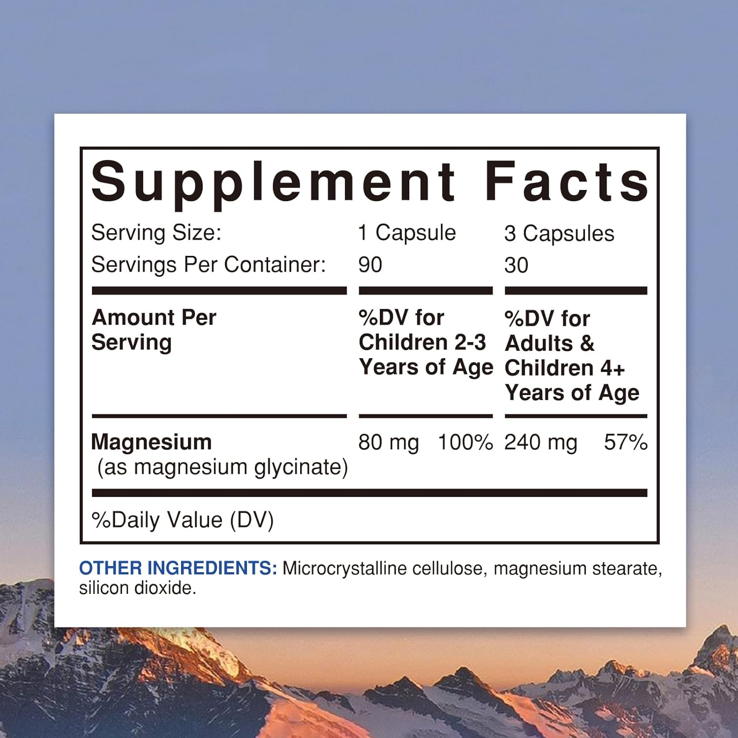 Highly Absorbable Magnesium Glycinate Capsules for Rest & Mood Support - 80mg Elemental Mag, Fully Chelated, Gentle on Stomach - 90 Vegan Capsules for Adults & Kids