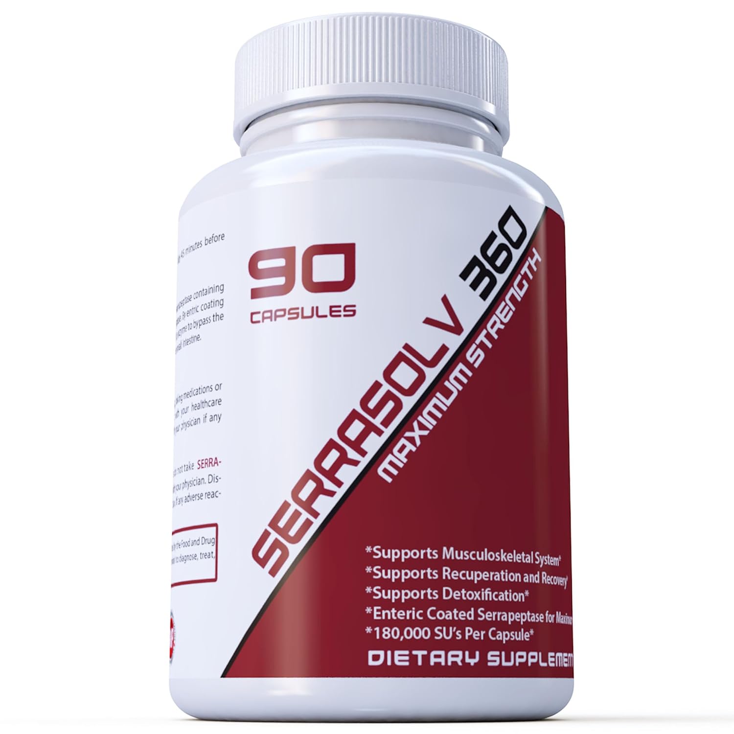 Highly Potent Scar Tissue Dissolver - Extra Strength Serrapeptase, Nattokinase & More - Trebinase & Serrasolv 360 (90 capsules)