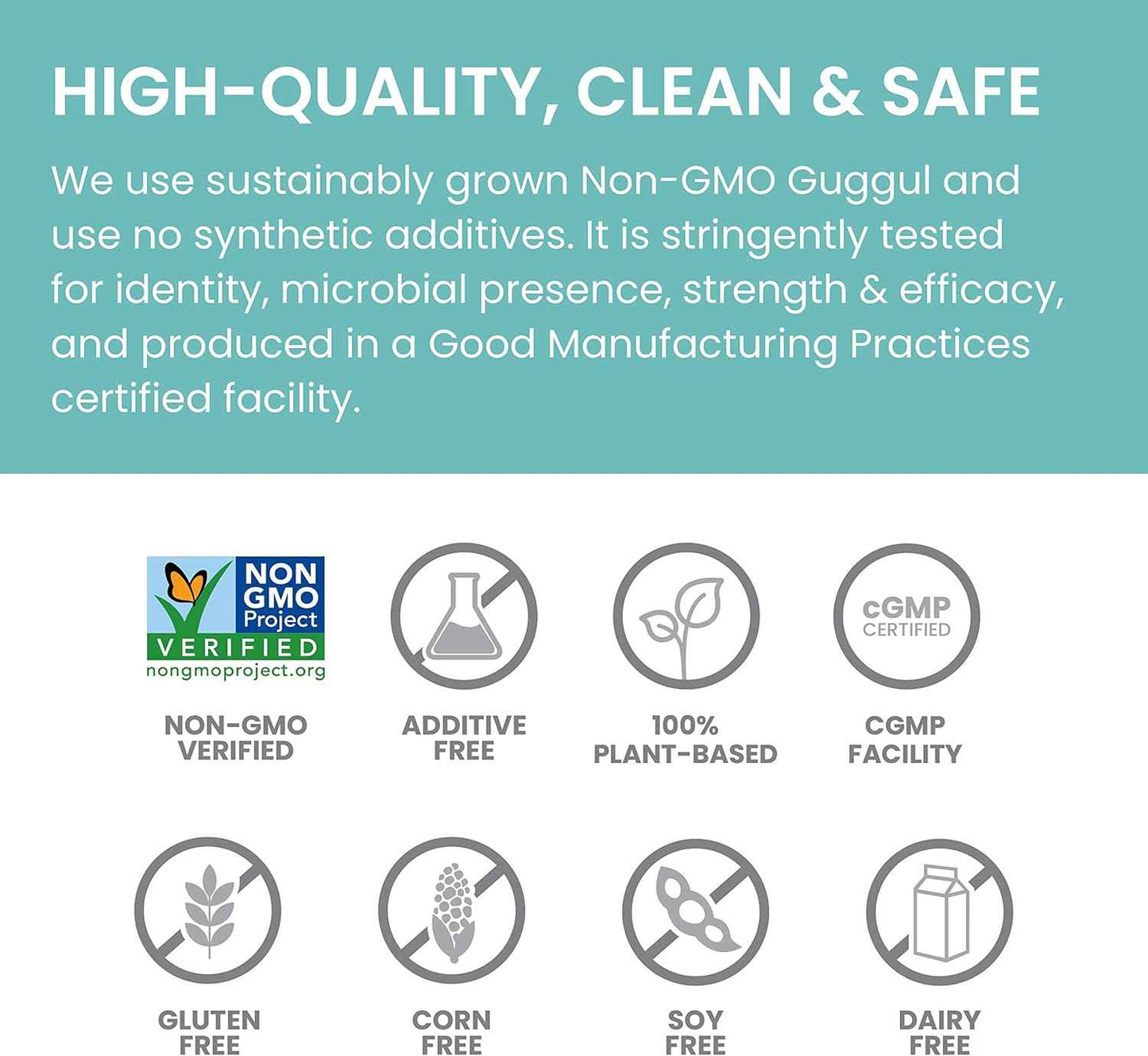 Himalaya Guggul Herbal Supplement, HDL & LDL Support, Liver Health, Liver Cleansing, Triglyceride Support, Bile Production, 720 mg, Non-GMO, Vegetarian, 60 Capsules, 1 Pack