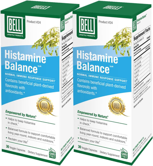 Histamine Balance Capsules - Natural Supplement for Immune & Respiratory Health - 60 Veggie Capsules