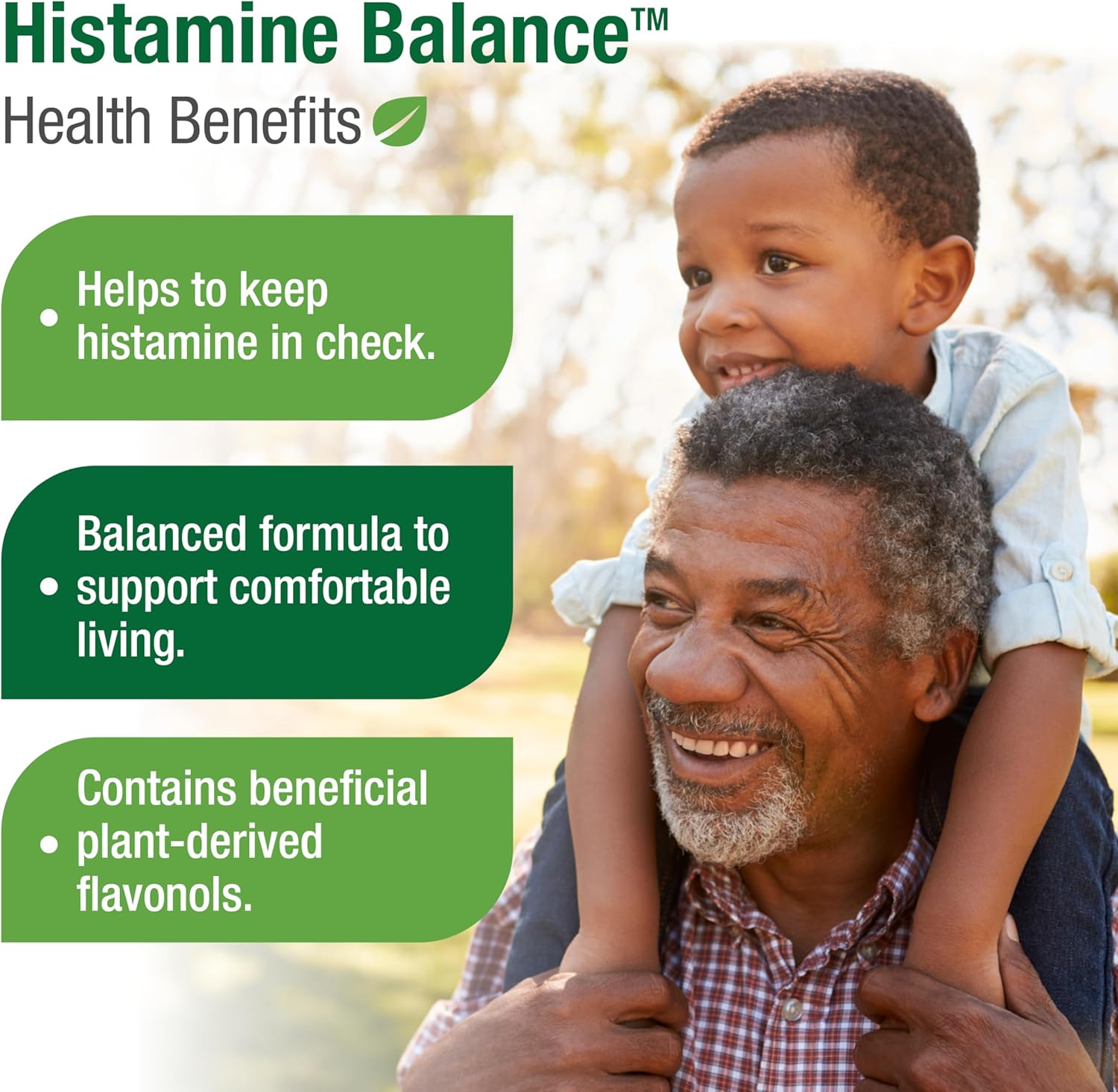 Histamine Balance Capsules - Natural Supplement for Immune & Respiratory Health - 60 Veggie Capsules