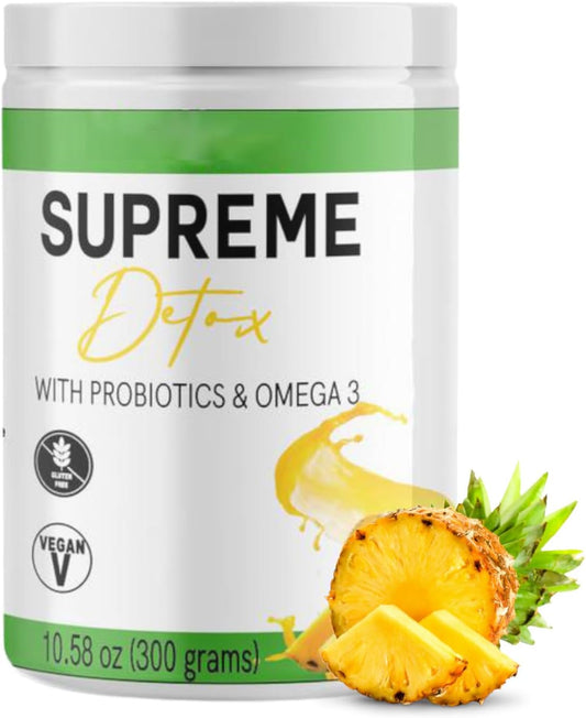HOGADOG Supreme Detox Supplement Pineapple Flavor Natural Fiber Powder - Single Pack