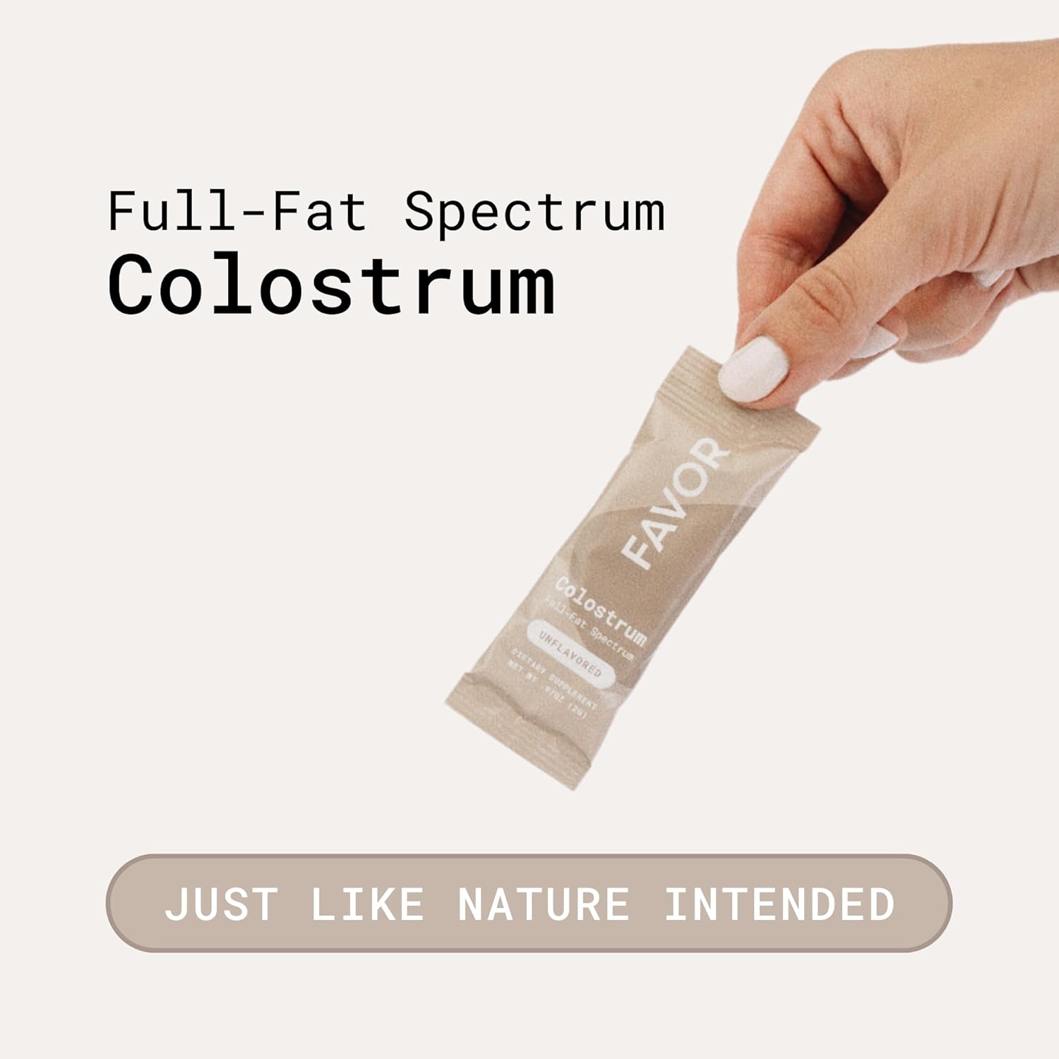 Holistic Human Health Bovine Colostrum Packets | Liposomal & Whole | High IgG | Travel-Friendly | USA-Made | Easy Mix [Unflavored]