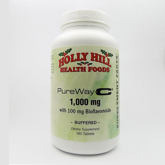 Holly Hill Health Foods PureWay-C 1000 MG Tablets with Bioflavonoids, Buffered - 180 Count