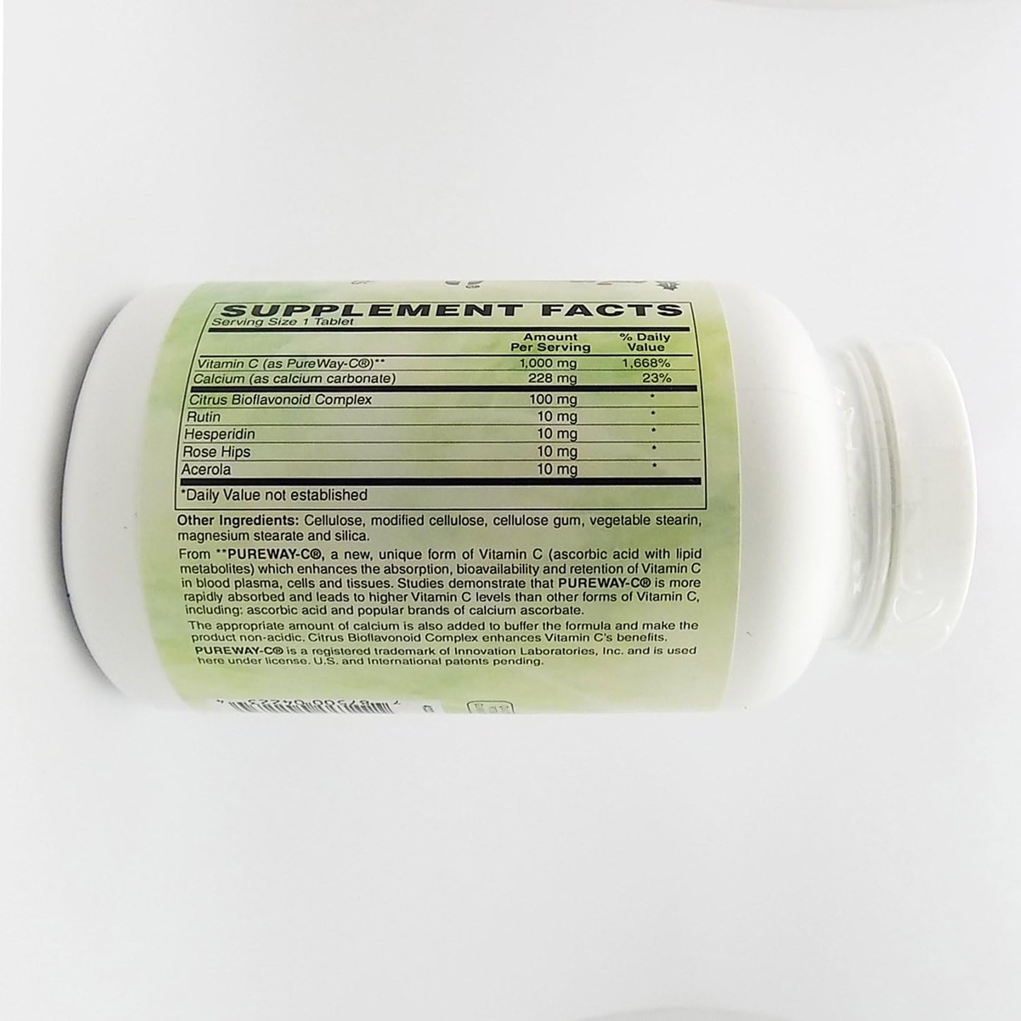 Holly Hill Health Foods PureWay-C 1000 MG Tablets with Bioflavonoids, Buffered - 180 Count